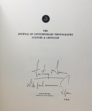 The Journal of Contemporary Photography Culture & Criticism, Volume One