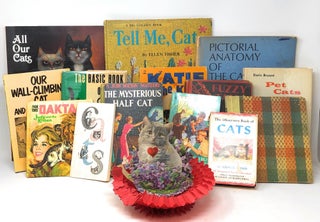 Item #5920 Collection of 15 Vintage Cat Related Books and Ephemera