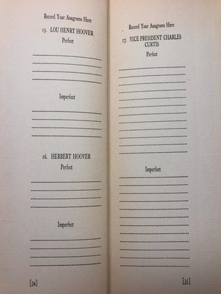 Show 'Em Up in Anagrams: The Perforated Game-Book of That Noble Sport of Philosophers, Poets and Kings, 280 B.C.-1929 A.D.