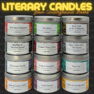 Book Club at the Coffee Shop | Literary Candle