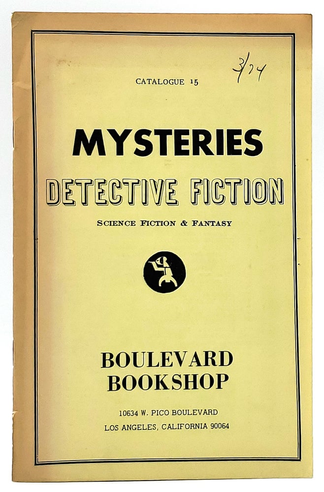 Item #6672 Mysteries, Detective Fiction, Science Fiction and Fantasy [Catalogue no. 15 from Boulevard Bookshop]