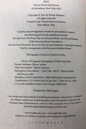 Sorrowland SIGNED FIRST EDITION