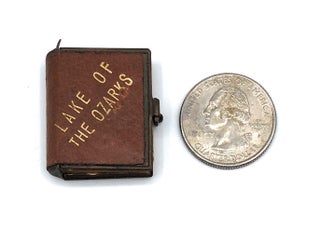 Item #9005 Circa 1950 Lake of the Ozarks Miniature Photo-Book Locket Souvenir