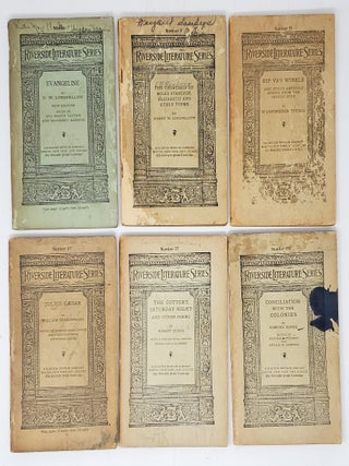 Item #9025 Lot of 6 Riverside Literature Booklets, 1891-1916 — Evangeline; The Courtship of...