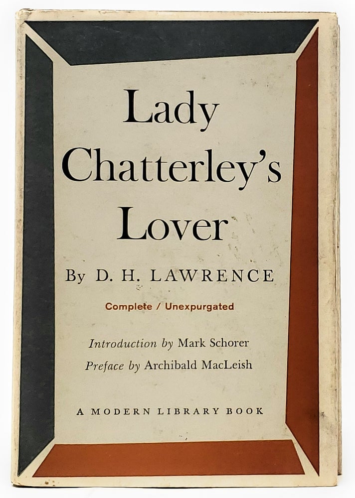 Item #9193 Lady Chatterley's Lover. D. H. Lawrence, Mark Schorer, Archibald MacLeish, Intro., Preface.