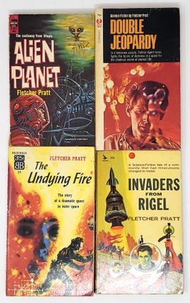 Item #9328 [Lot of 4 Books by Fletcher Pratt] Double Jeopardy; The Undying Fire; Invaders from...