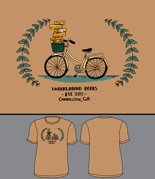 Underground Books Bicycle Tee in SMALL