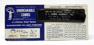 Item #9419 "Unbreakable Comb", Vintage Advertising Ephemera