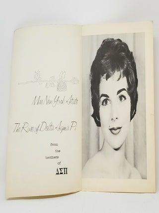 Pamphlet with Headshot of 1960 Miss New York State, Bonnie Jo Marquis
