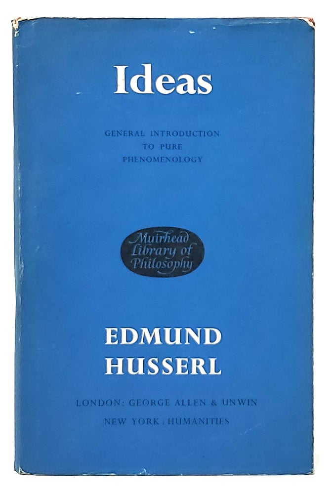 Item #9545 Ideas: General Introduction to Pure Phenomenology. Edmund Husserl, W. R. Boyce Gibson, Trans.
