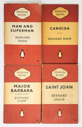 Item #9578 [4 Volume Set of Bernard Shaw Books] Man and Superman; Candida; Major Barbara: A...