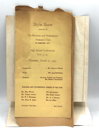 Item #9680 1947 Cheerleading Ephemera from Crescent City High School [Putnam County, Florida