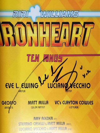 Ironheart Vol. 1: Those With Courage; Ironheart Vol. 2: Ten Rings (2 Volume Set) SIGNED