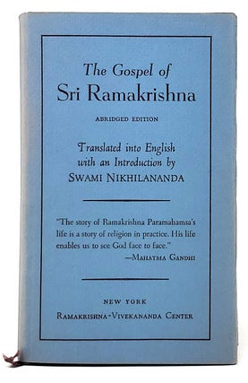 Item #9970 The Gospel of Sri Ramakrishna (Abridged Edition). Swami Nikhilananda